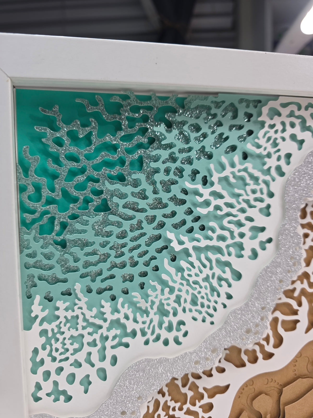 Beach with footprints