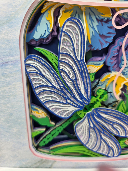 Dragonfly with Iris