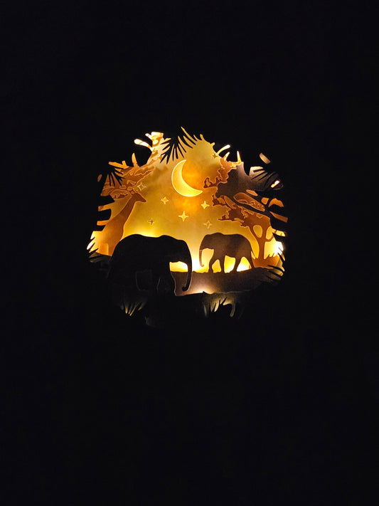 Lighted Elephant/Safari