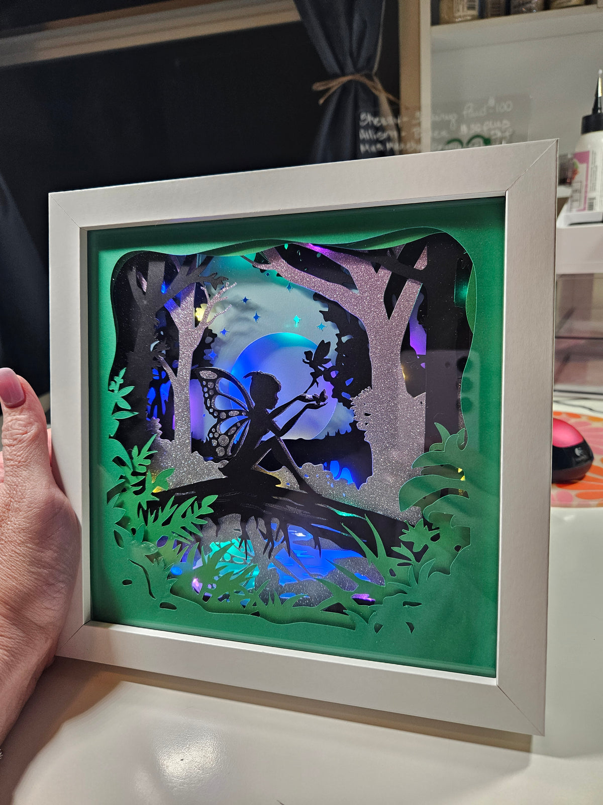 Lighted Fairy Shadow Box