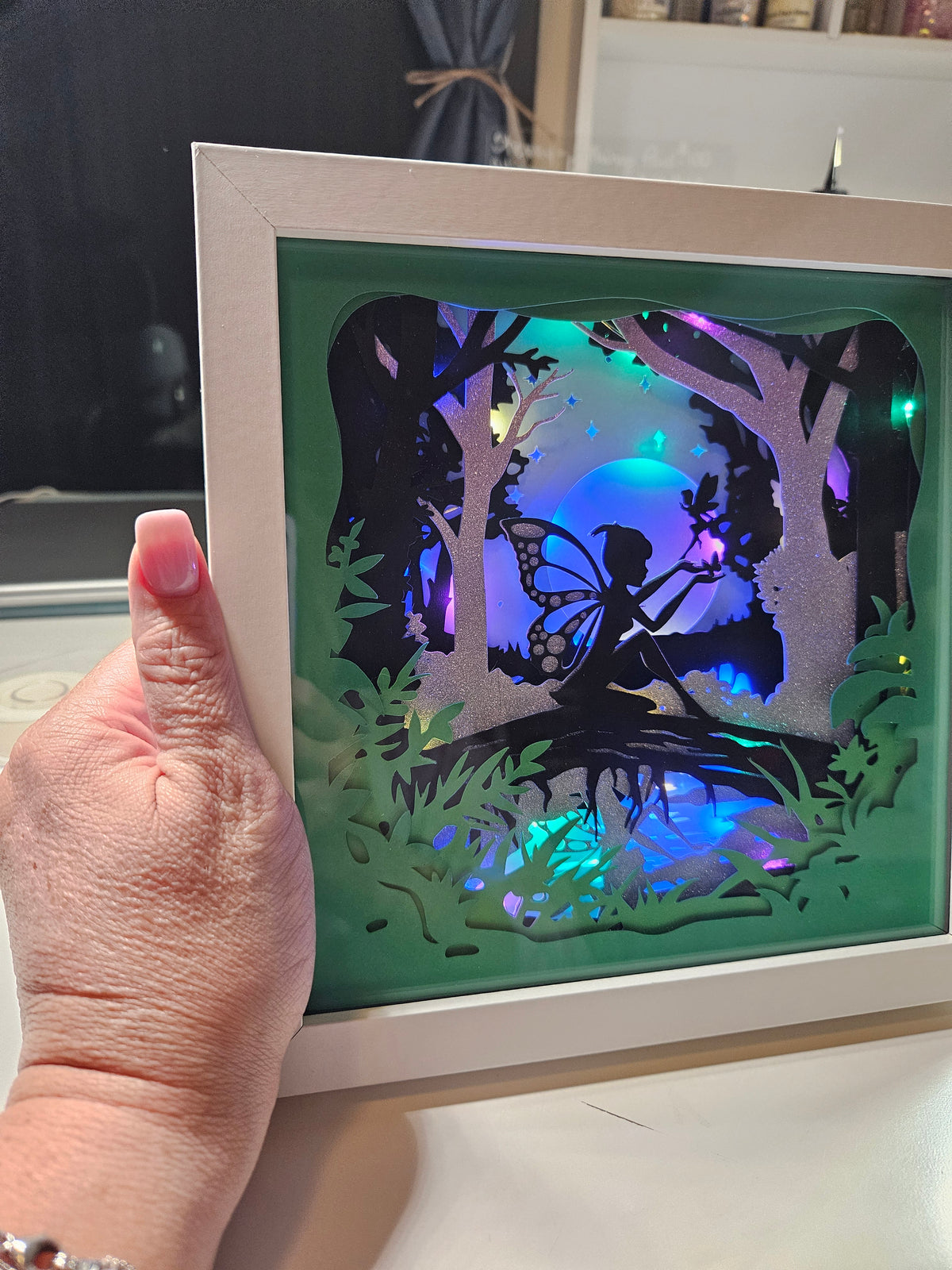 Lighted Fairy Shadow Box