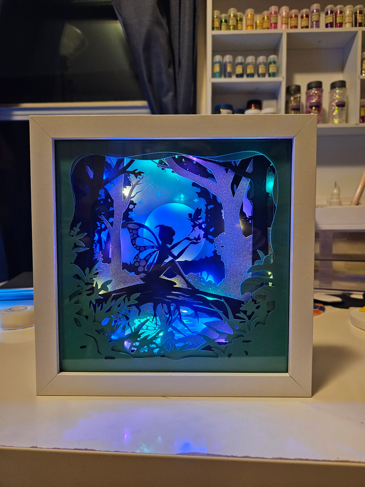 Lighted Fairy Shadow Box