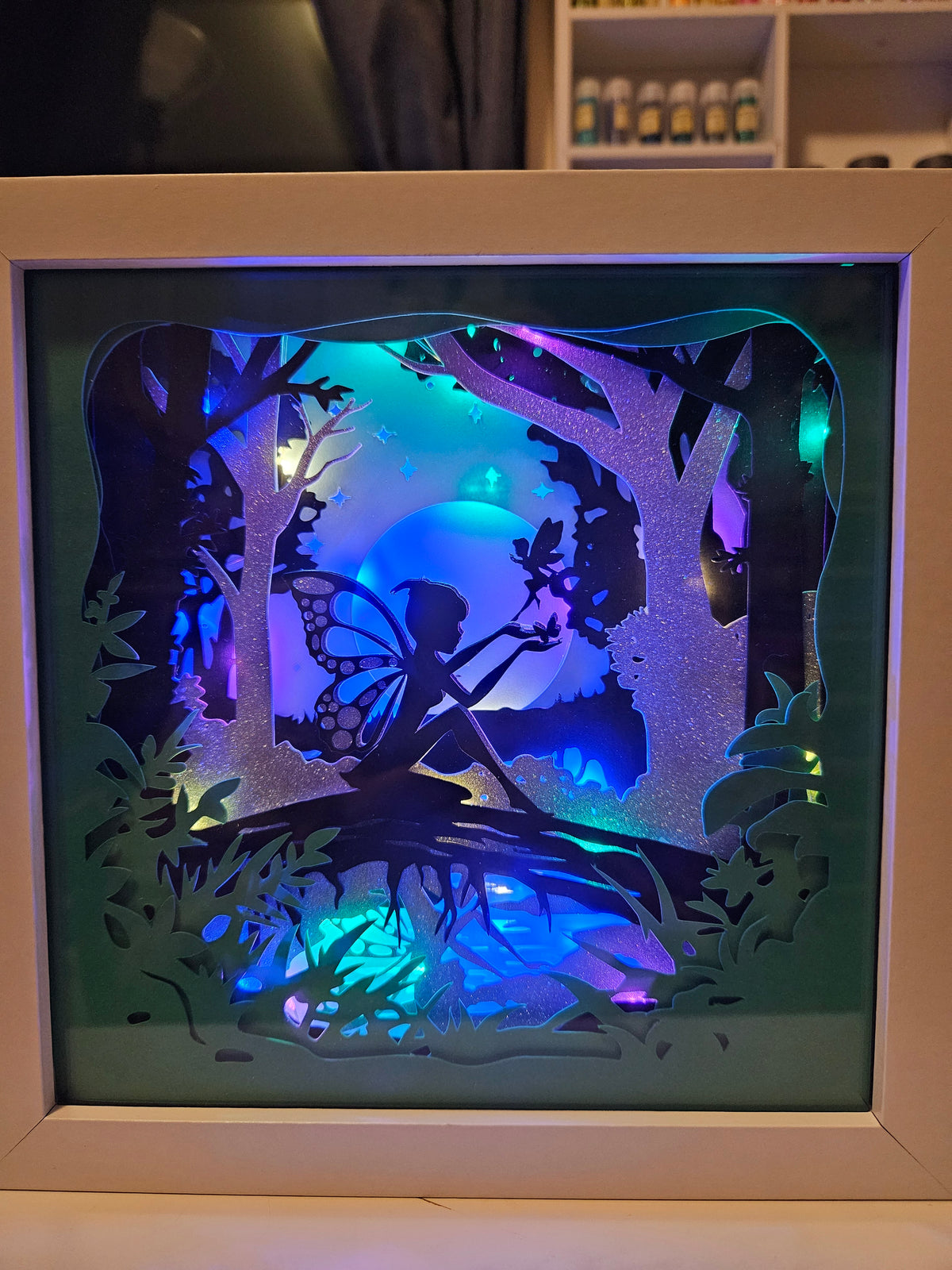 Lighted Fairy Shadow Box
