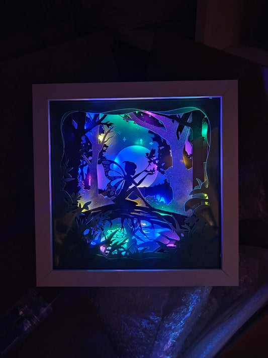 Lighted Fairy Shadow Box