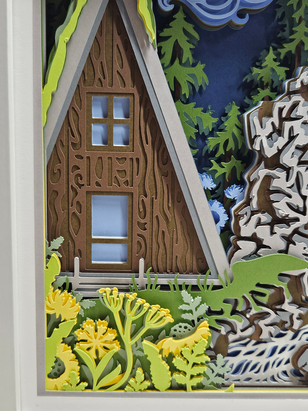 Cabin in the woods.