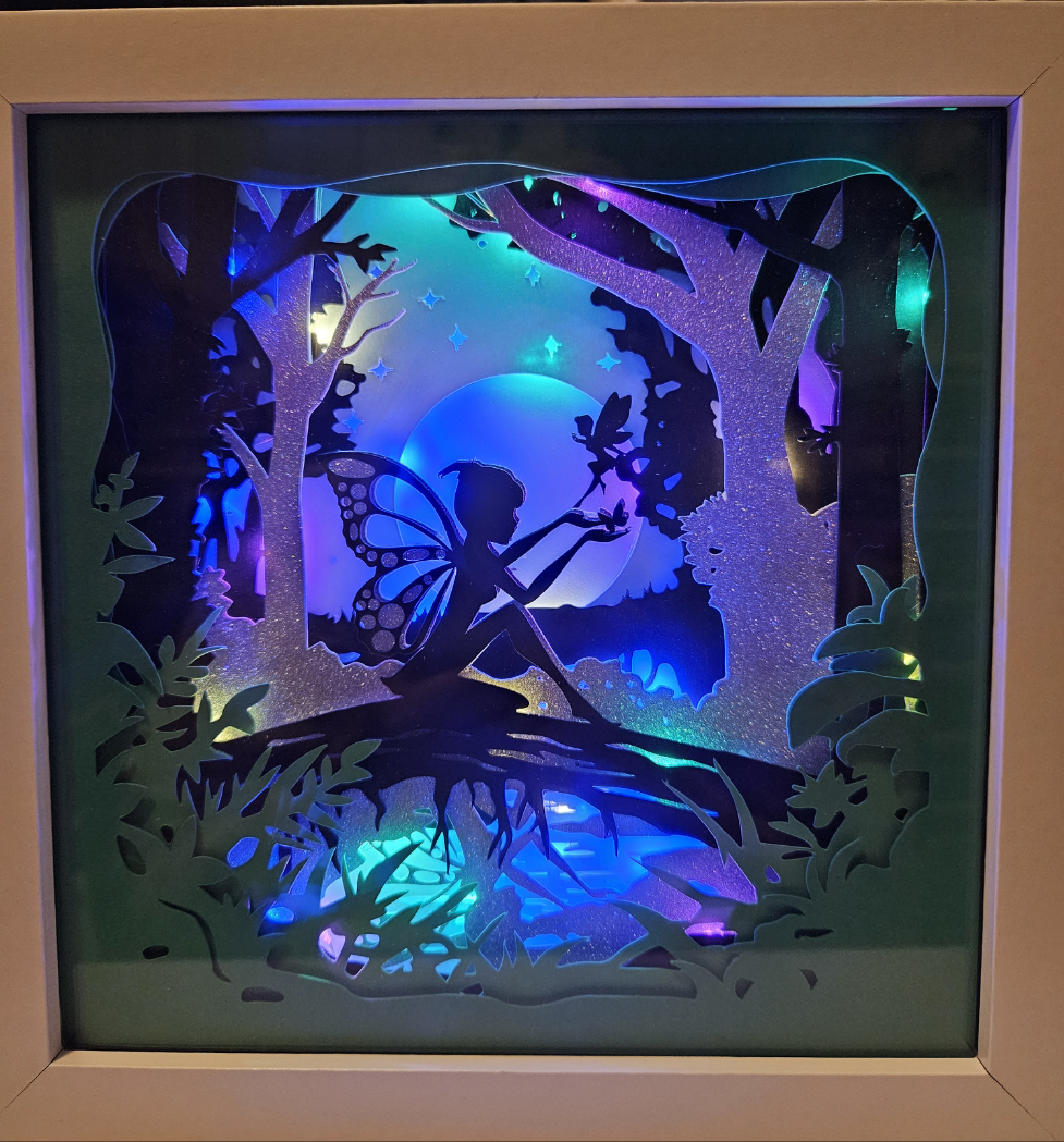 Lighted Fairy Shadow Box