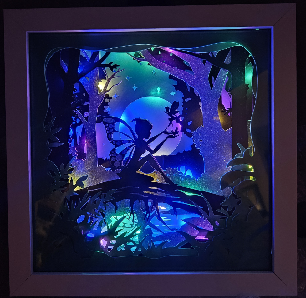 Lighted Fairy Shadow Box