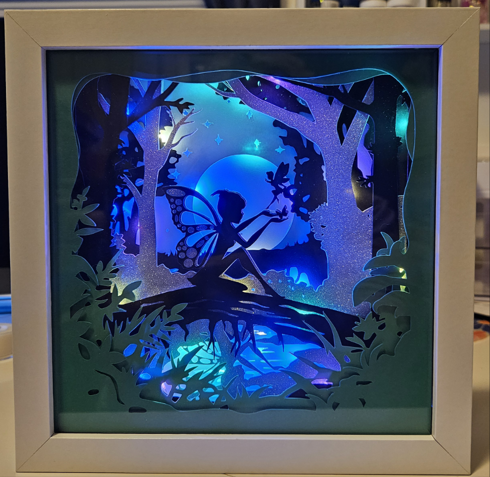 Lighted Fairy Shadow Box