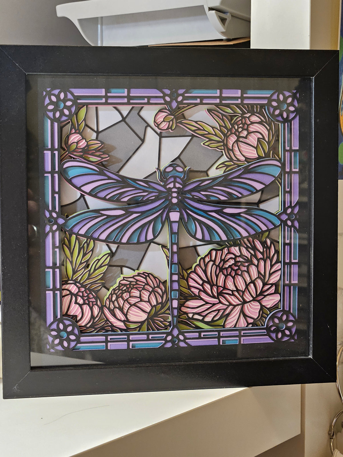 Stained Glass Dragonfly