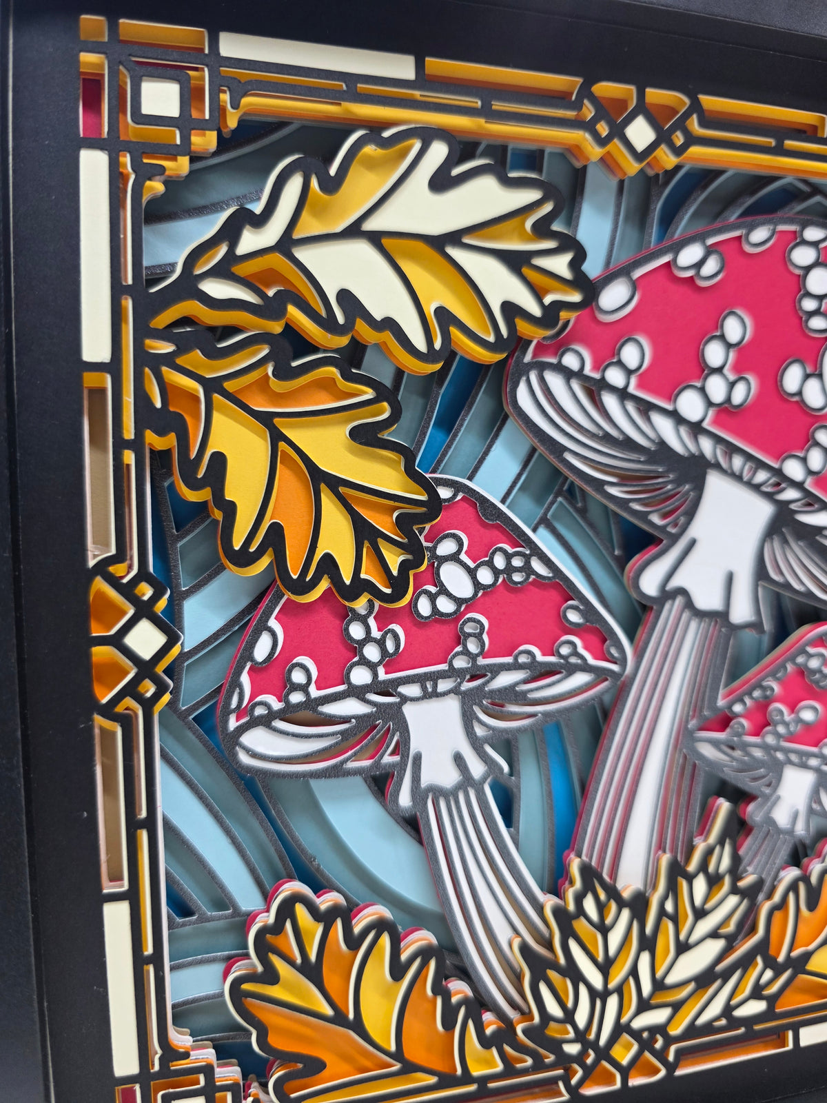 Mushrooms Stained Glass