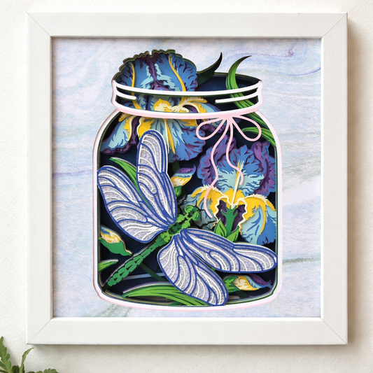 Dragonfly with Iris