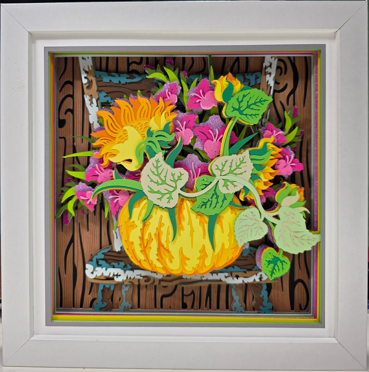 Pumpkin and Flowers