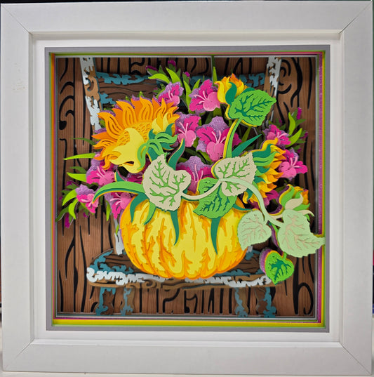 Pumpkin and Flowers